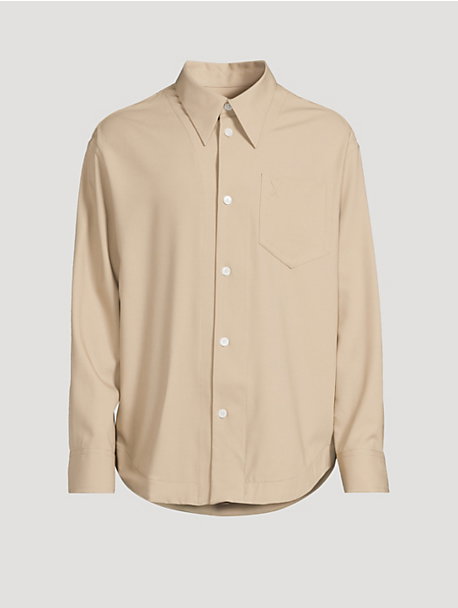 Wool Boxy Shirt