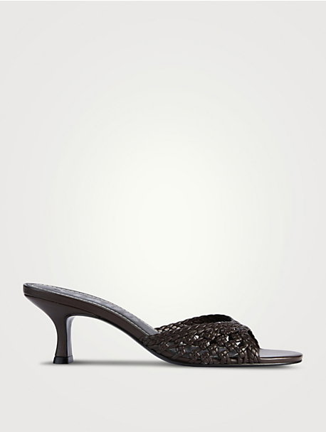 Brigitte Braided Leather Mules