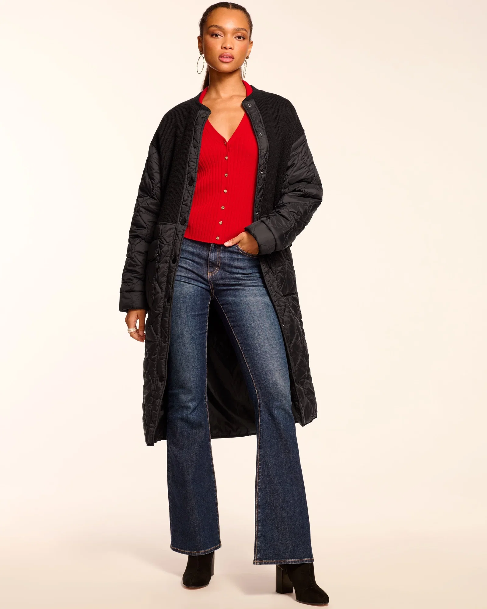 Image of Melanie Combo Puffer Coat