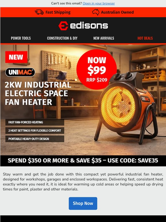 NEW: Powerful Industrial Heater 🔥