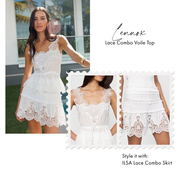 Lennox Lace Combo Voile Top >> Shop Now