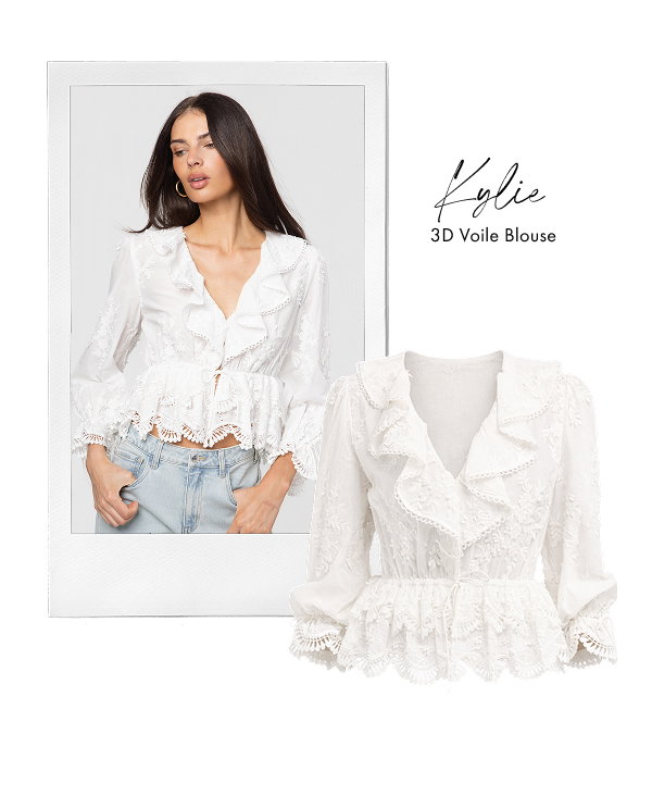 Kylie 3D Voile Blouse >> Shop Now