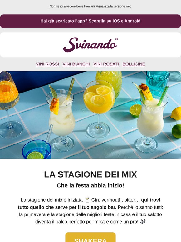 La stagione dei mix è iniziata 🍹