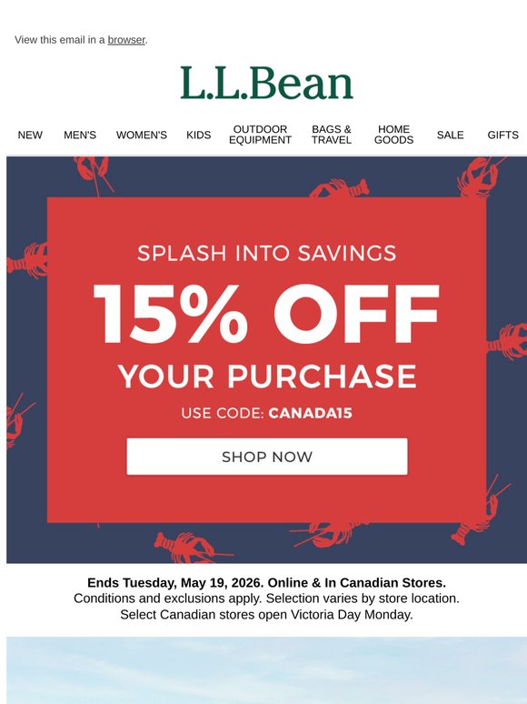 Make a Splash With 15% OFF Your Purchase