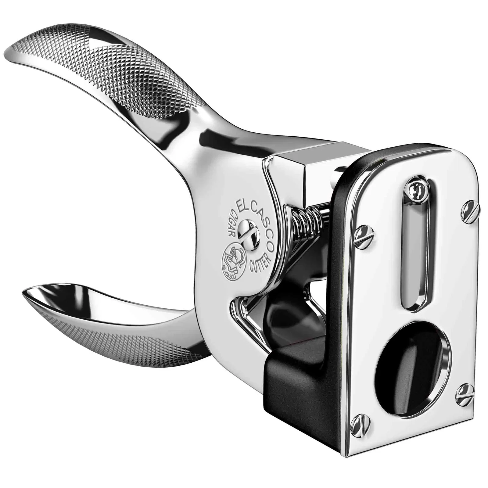 Image of El Casco Black & Chrome Cigar Cutter