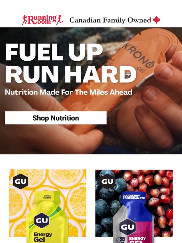 Stock Up On Top Nutrition For Your Next Run!