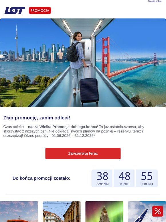 Ostatnie godziny tańszych lotów ⏰