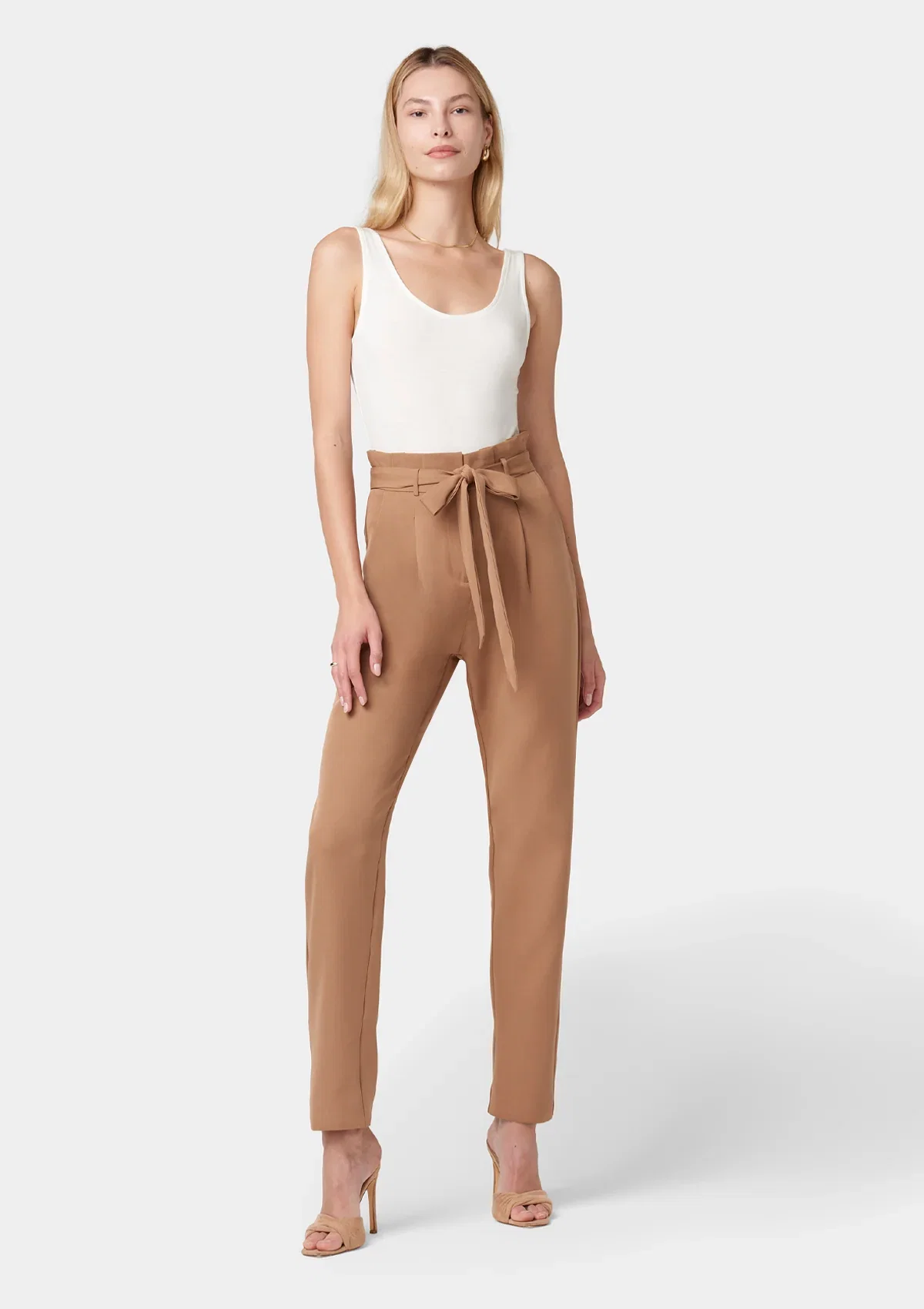 Image of Tall Lily Tie Waist Skinny Pants