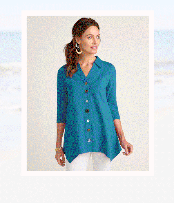 Danielle Button Tunic GIF