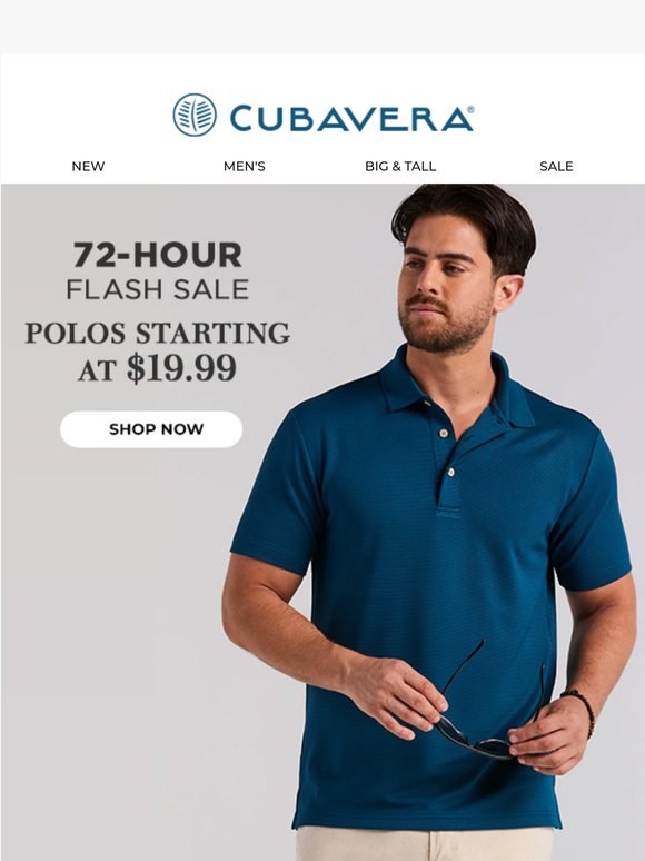 ⚡ F L A S H  S A L E: Polos Starting at $19.99!