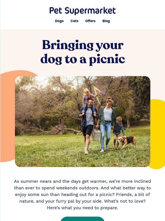 Taking your dog on a picnic? Read this first.