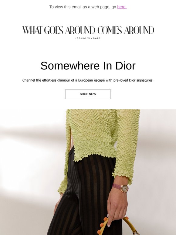 Somewhere in Dior