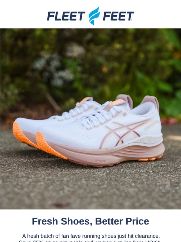 Save 25% on top shoe brands