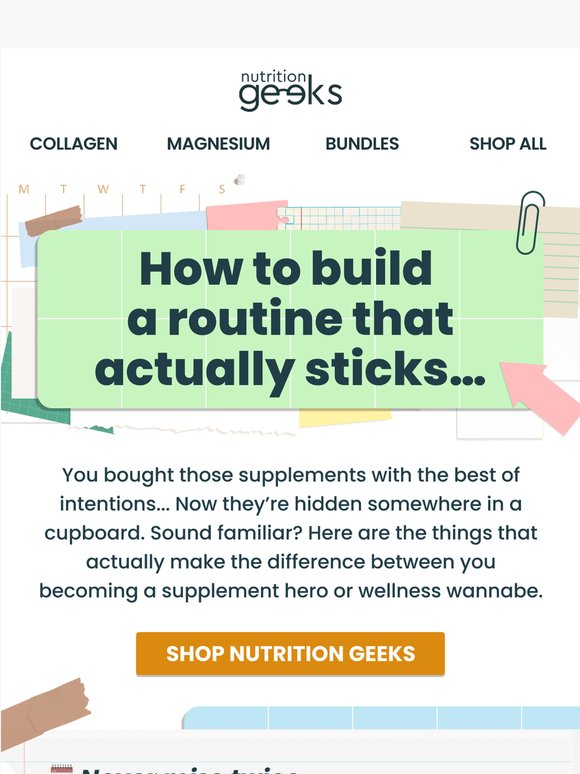 How to build a routine that sticks...