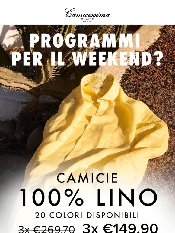 ., ma quindi cosa facciamo questo weekend?
