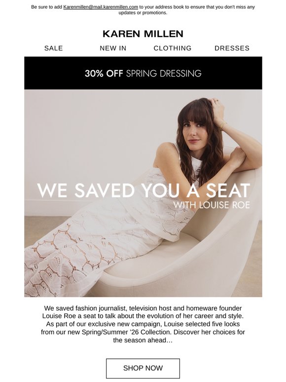 We Saved Louise Roe a Seat…