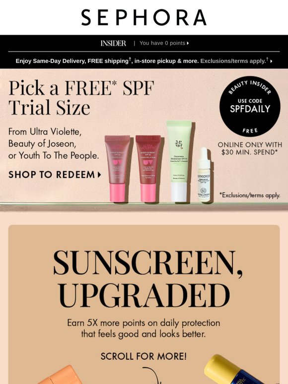 The best skincare is sunscreen 🌞 Upgrade your essential.