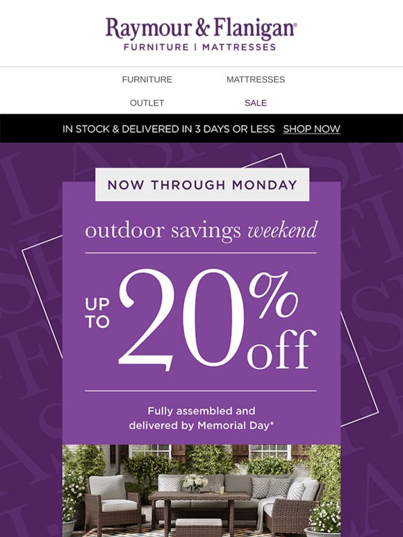 UP TO 20% OFF: Get your backyard Memorial Day ready! 🍔