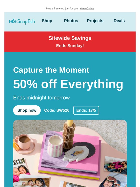 Home update? 50% off prints & more