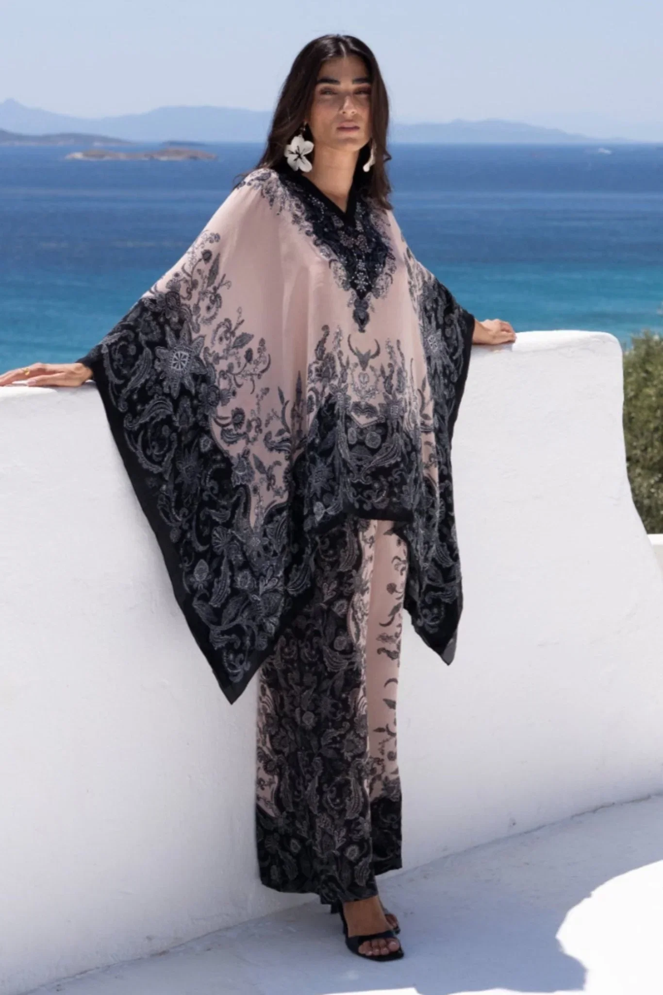 Image of Black Paisley Co-ord Set