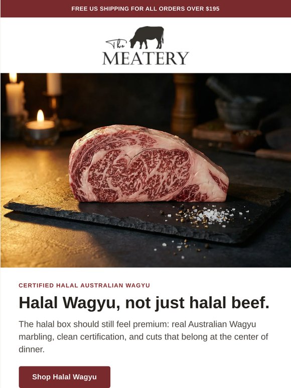 Halal Wagyu, not just halal beef