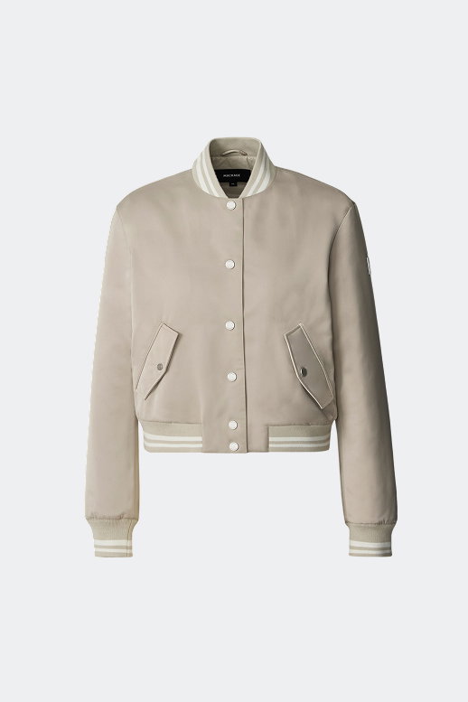 JUNIPER-SA Satin Bomber Jacket for Women