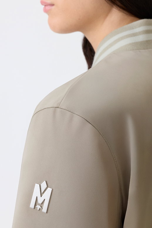 JUNIPER-SA Satin Bomber Jacket for Women