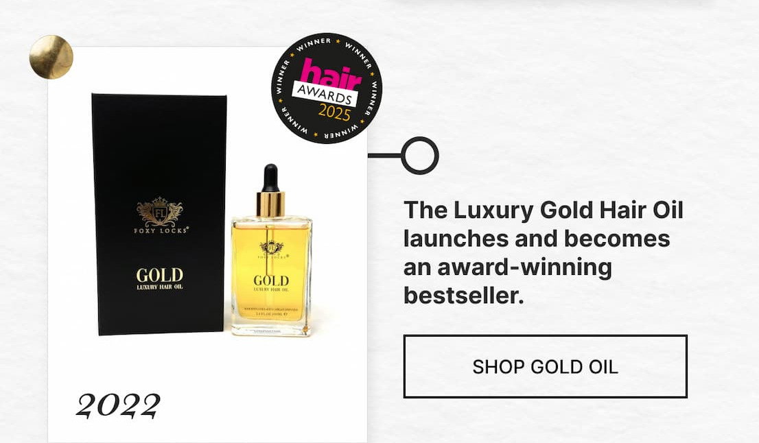 The Luxury Gold Hair Oil launches and becomes an award-winning bestseller.