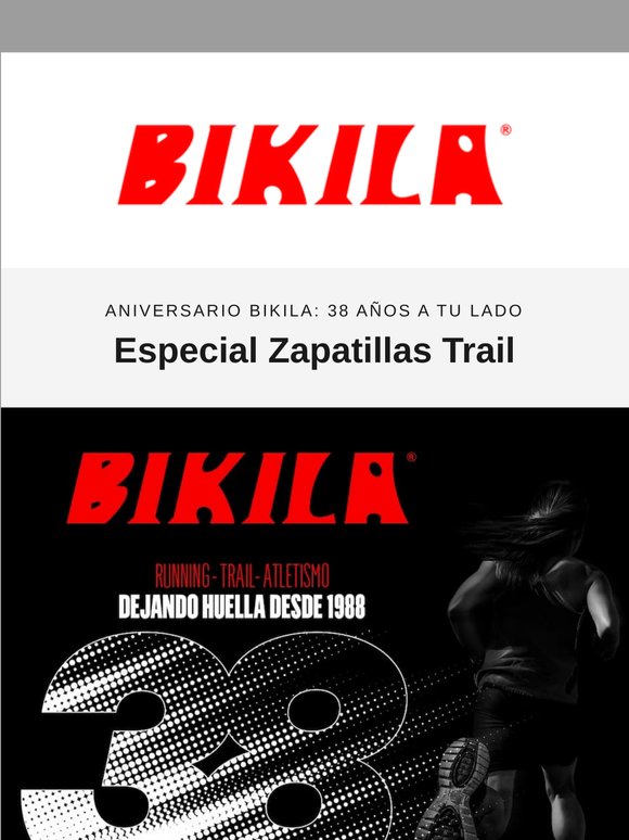 Aniversario BIKILA: Zapatillas de trail running con súper descuentos