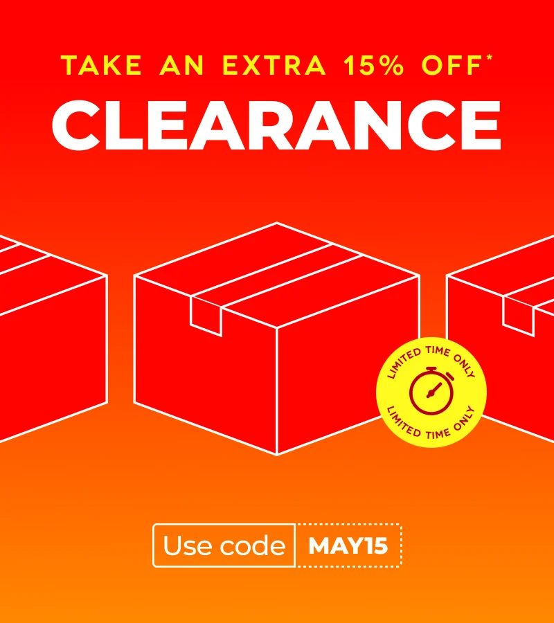 Spend & Save on Clearance items