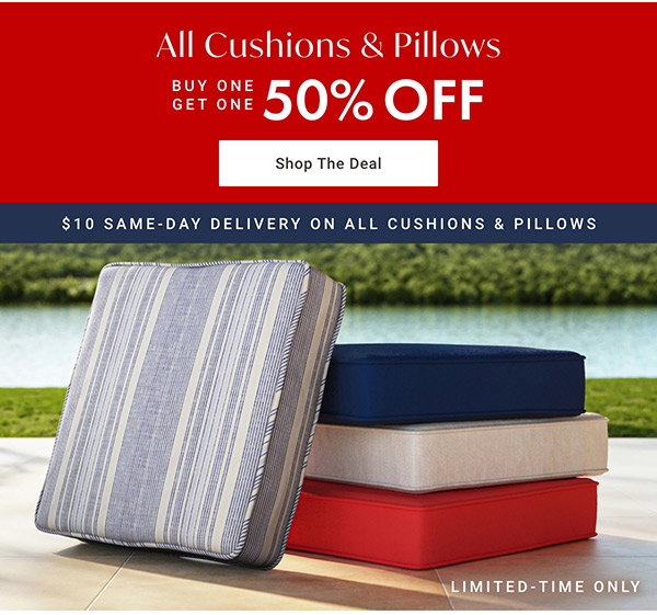 Buy One, Get One 50% Off All Cushions & Pillows | Shop the Deal >