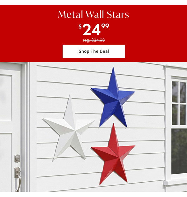 $24.99 Metal Wall Stars | Shop the Deal >