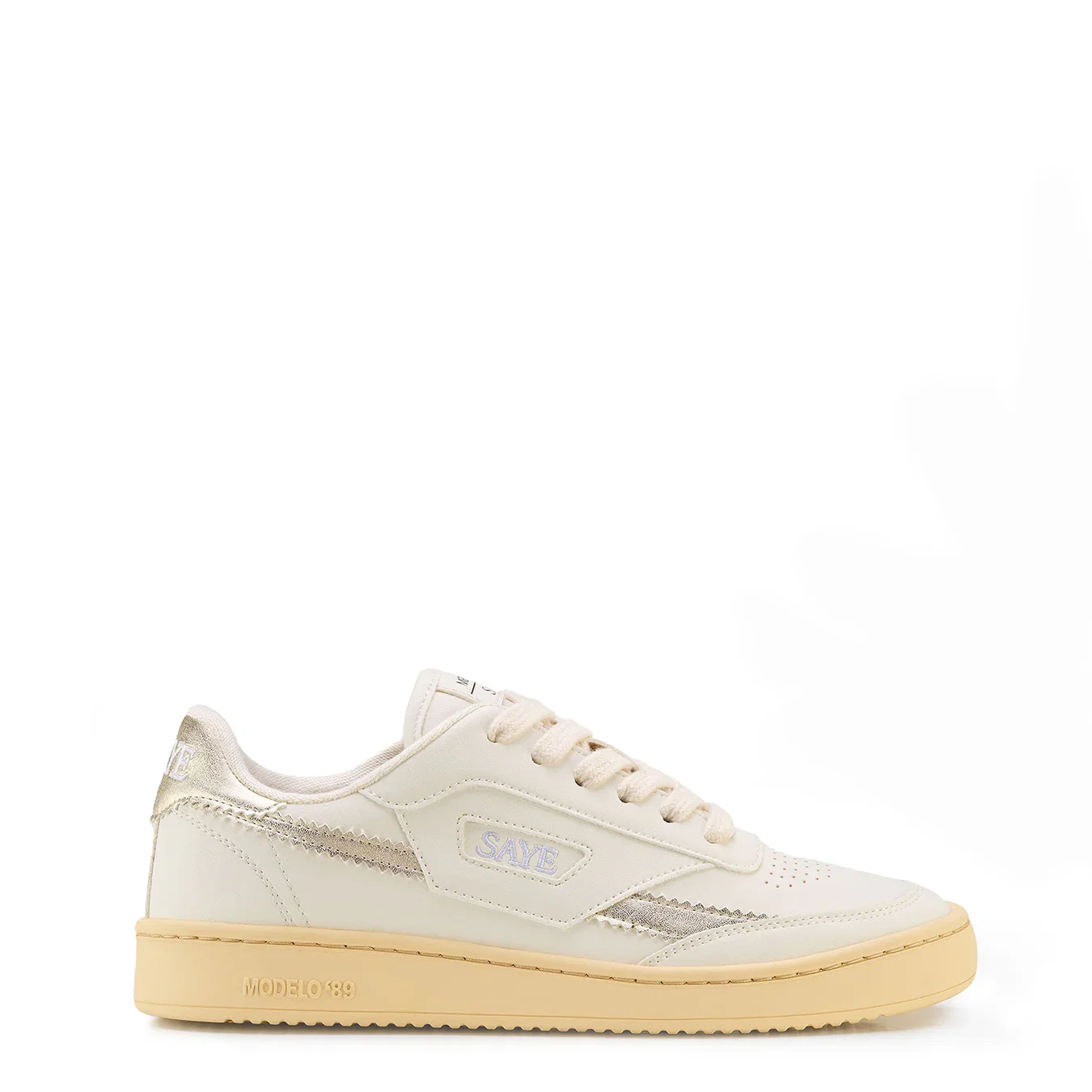 Image of Saye Womens M89 Icon Trainers Metallic Gold