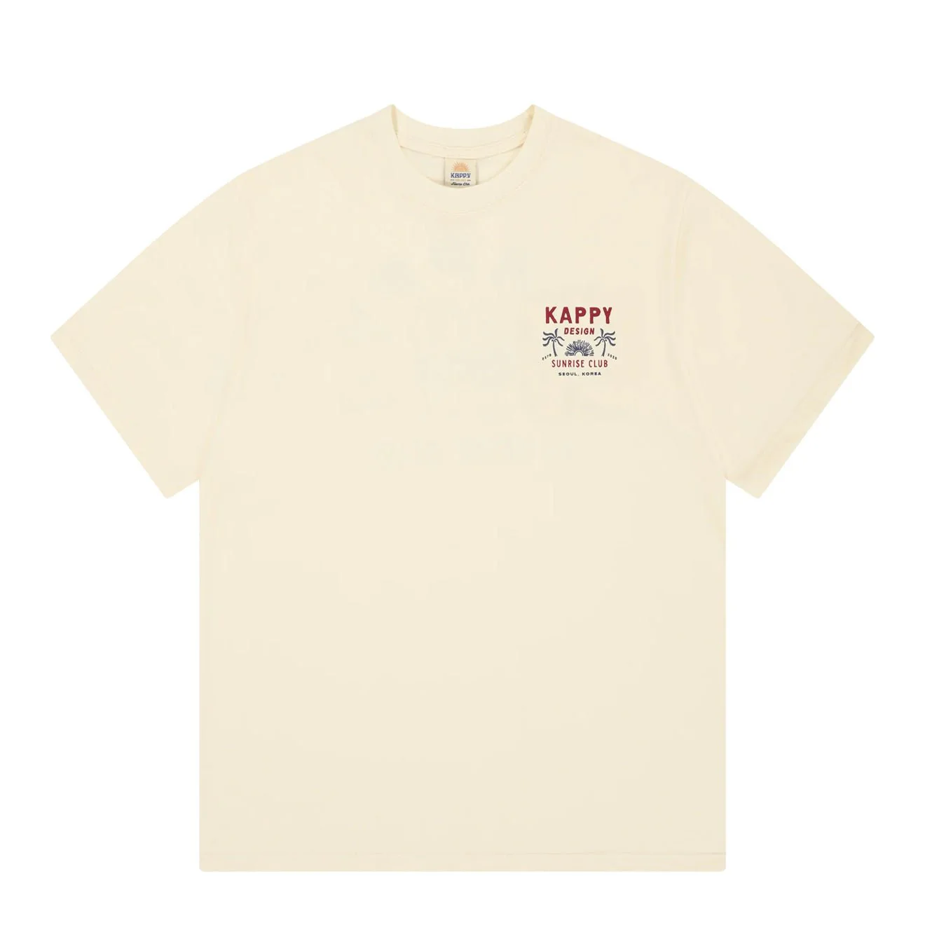 Image of Kappy Palm Coast Half T-Shirt Cream