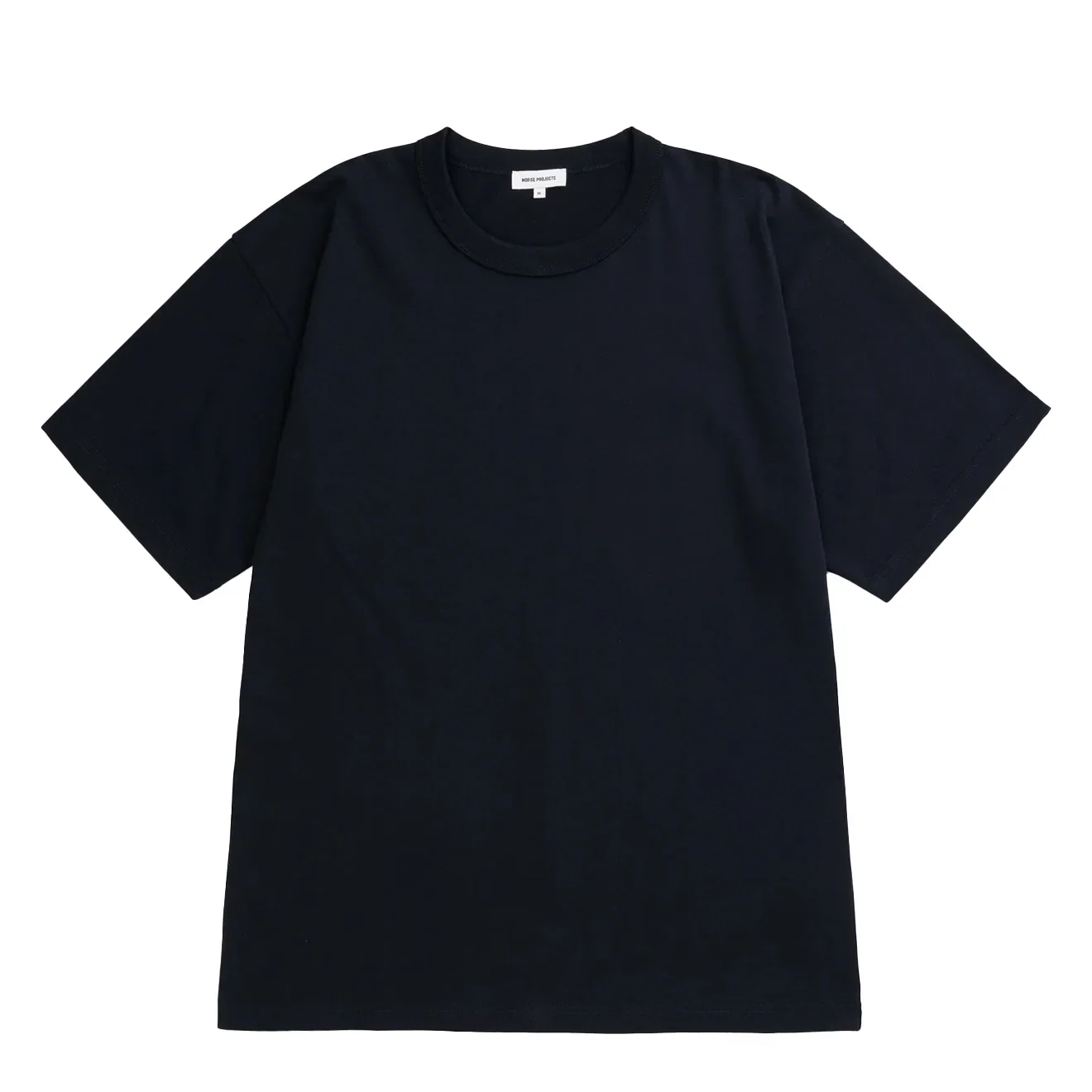 Image of Norse Projects Snekkersten Organic Arch Print T-Shirt Dark Navy