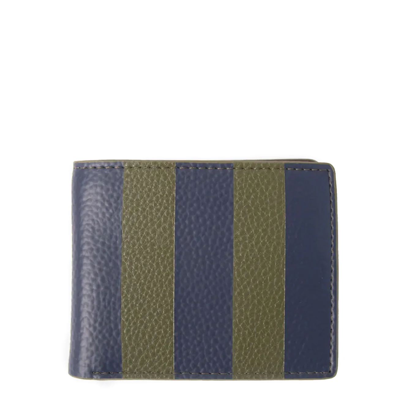 Image of Caroline Gardner Billfold Wallet Blue / Green Stripe
