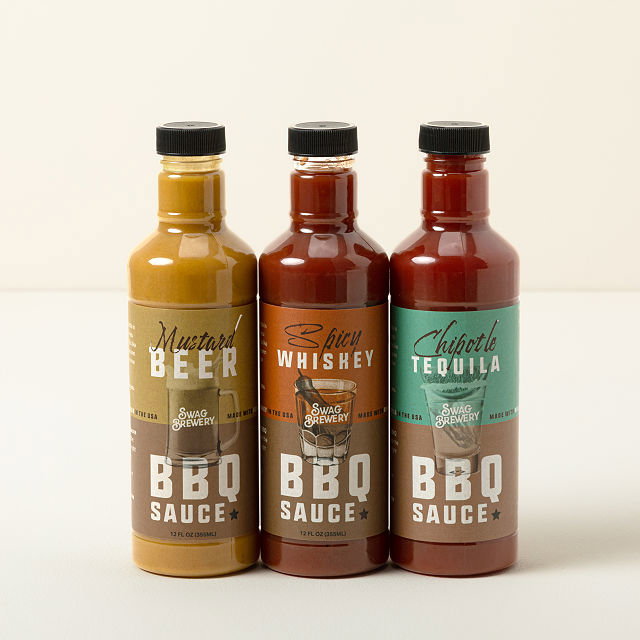 Booze-Infused BBQ Sauce Set