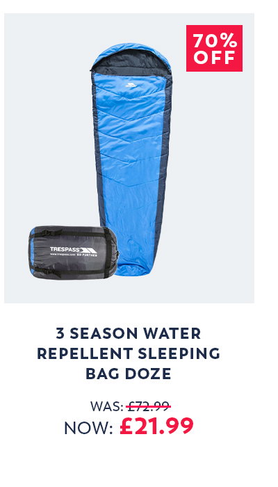 3 Season Water Repellent Sleeping Bag Doze