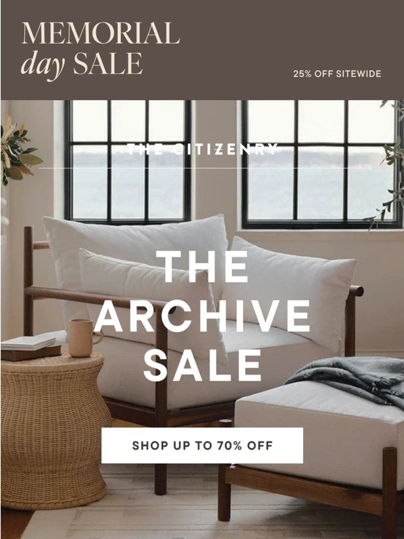 Up to 70% off styles that won't be restocked