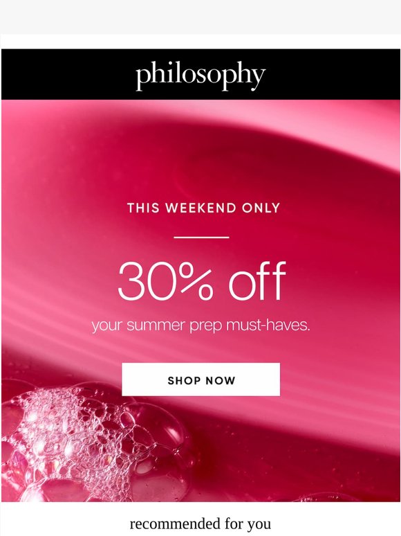 30% Off To Prep for Summer ☀️