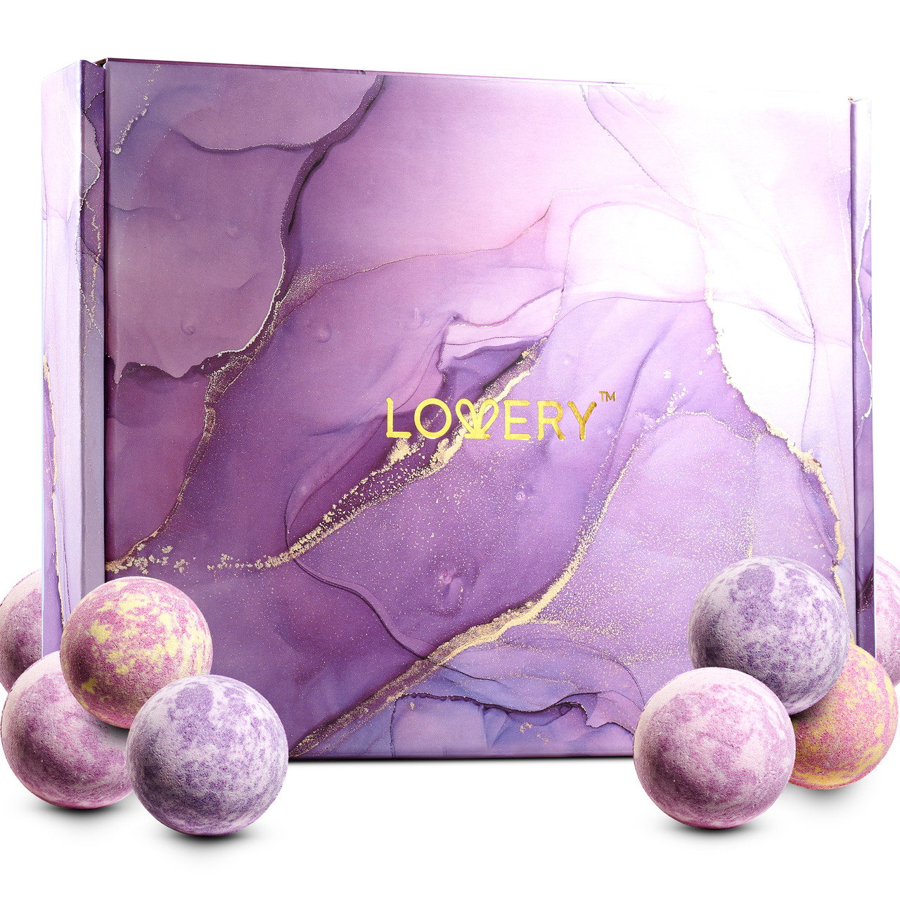 Image of Lovery - Bath Bombs Gift Set, 30pc Relaxing Spa Body Care Balls in Assorted Fragrances