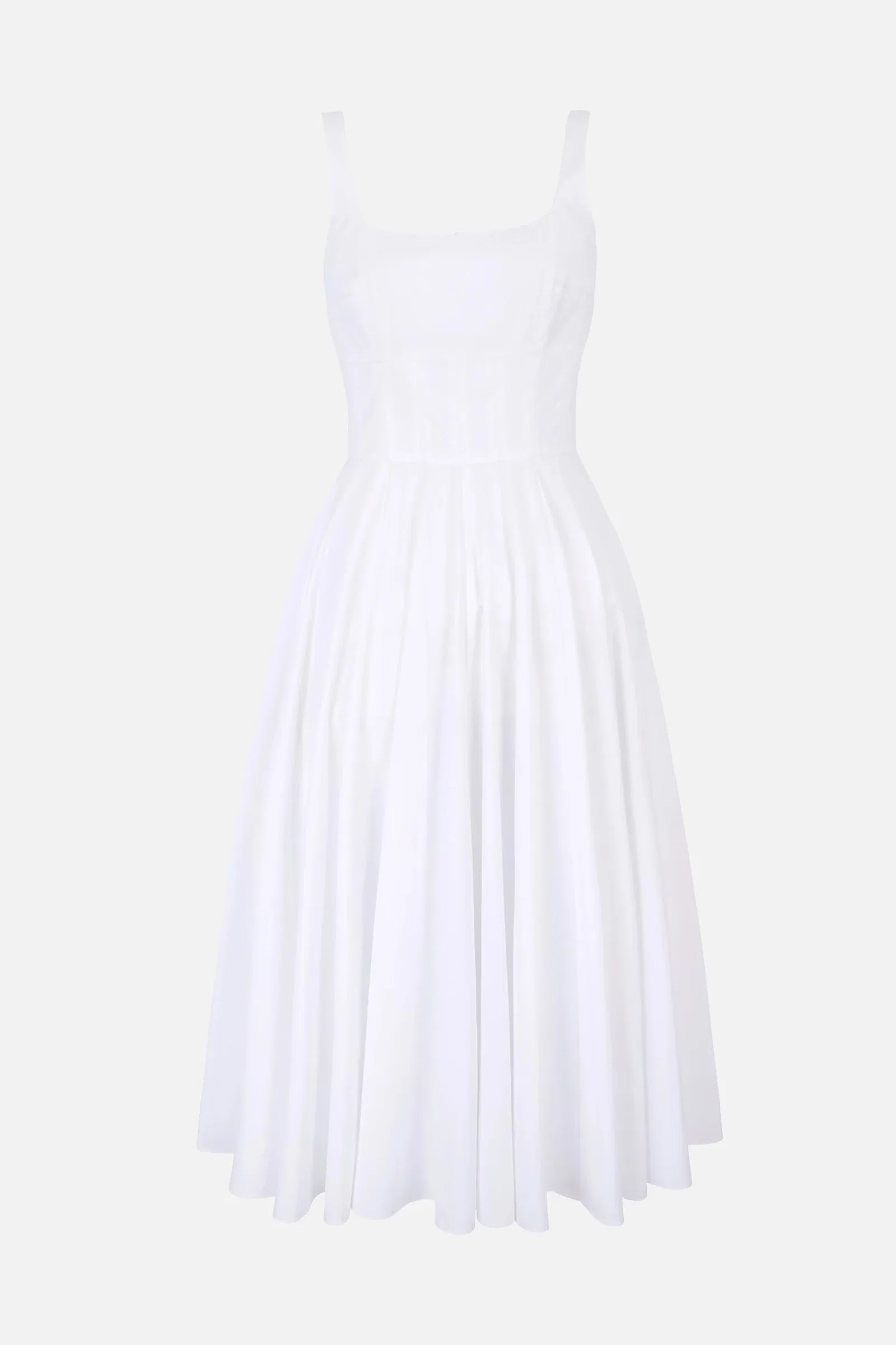 Image of Nikush Dress in White Cotton 