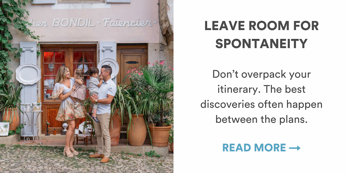 Tip 1: Leave room for spontaneity 