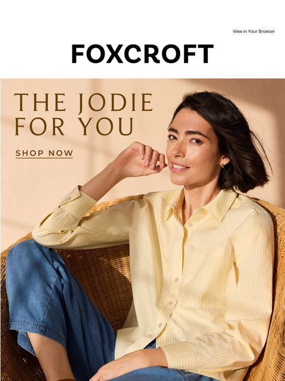 Wait, have you met Jodie? Our favorite shirt for high-waisted pants ⭐