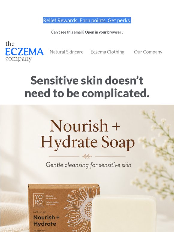 Simple soap for sensitive skin