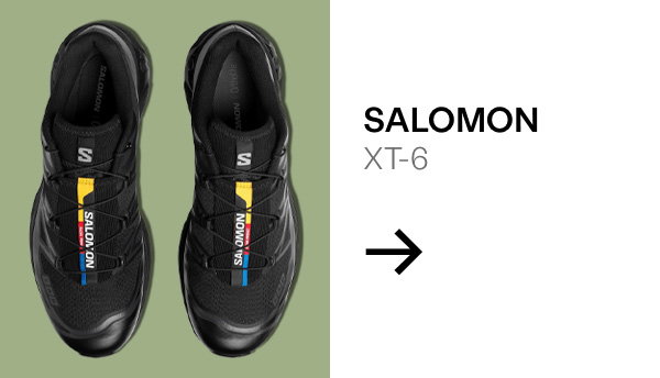Salomon XT-6 Sneakers in Black
