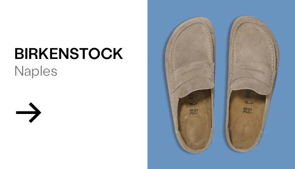 Birkenstock Women's Naples Wrapped Clogs in Taupe