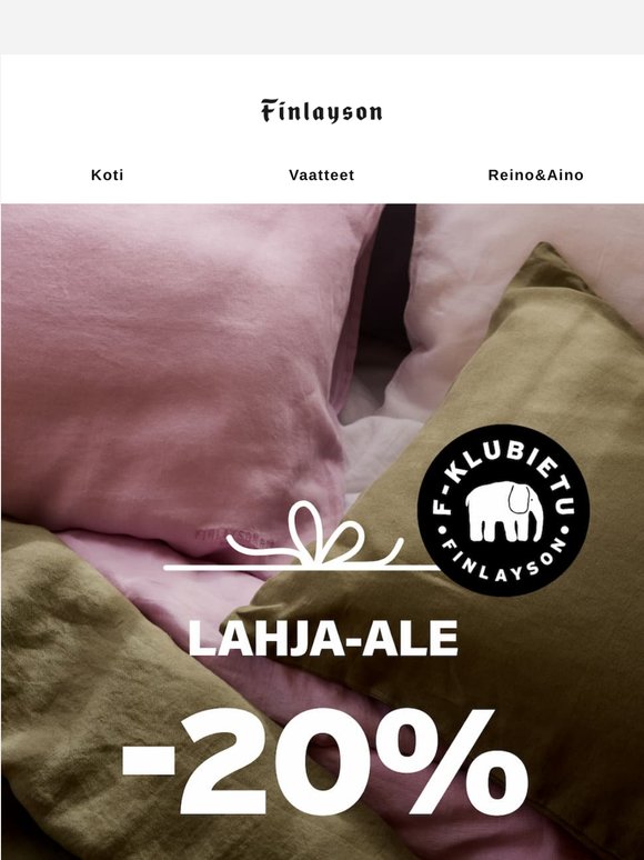 Pellavatuotteita -20% ✨