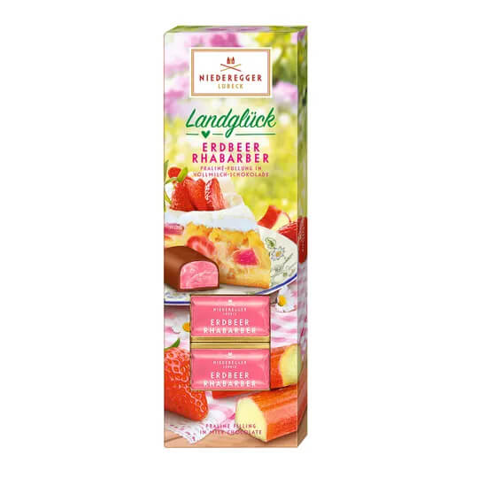 Zu Landglück-Pralinen »Erdbeer-Rhabarber«