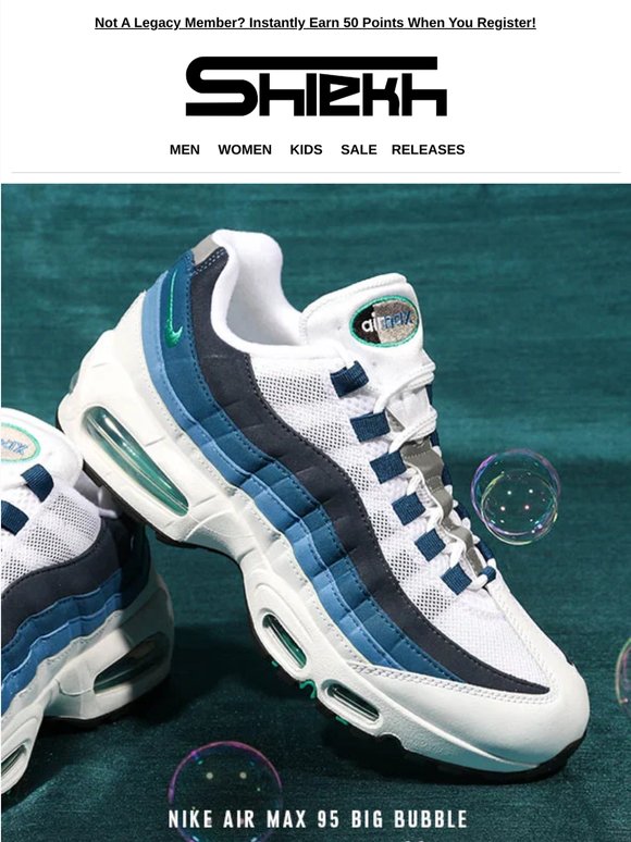 The Air Max 95 OG "Big Bubble Slate" Is Here 🧼